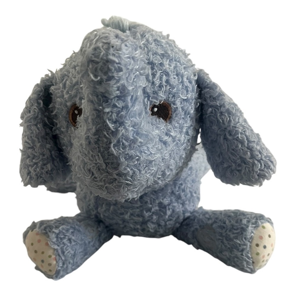Hallmark Blue Elephant White Polka Dot Stuffed Animal‎ 12" Plush Toy